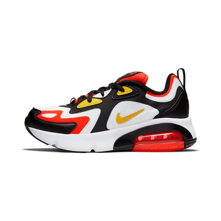 Air Max 200 Black Bright Crimson (GS) “Black / White / Bright Crimson / Chrome Yellow” (AT5627-005)