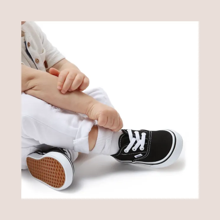 VANS Elastic Laces Authentic Peuterschoenen (Zwart)