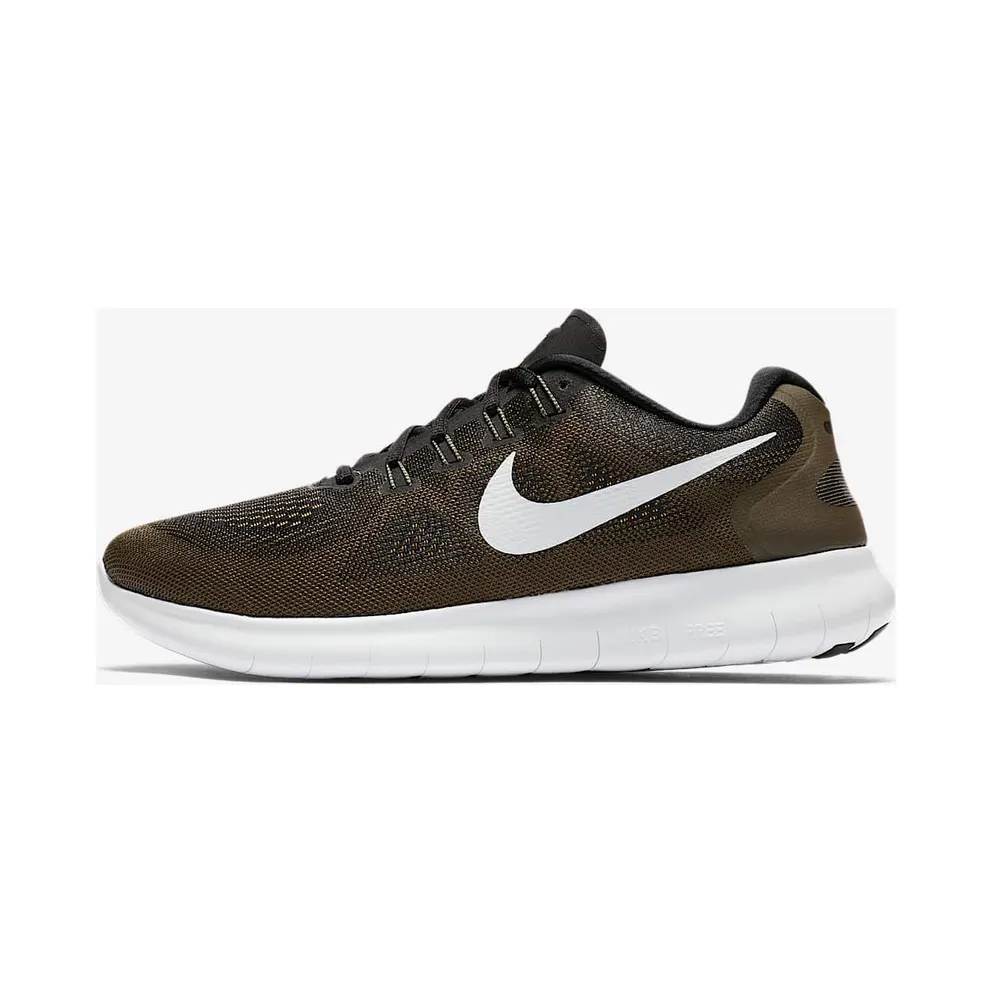 Nike Free RN 2017 Black Off White Cargo Khaki Black/Off White-Cargo Khaki (880839-008)
