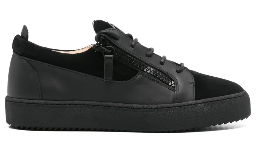 Giuseppe Zanotti Frankie Sneakers mit doppeltem Reißverschluss – Schwarz (RU40037001)