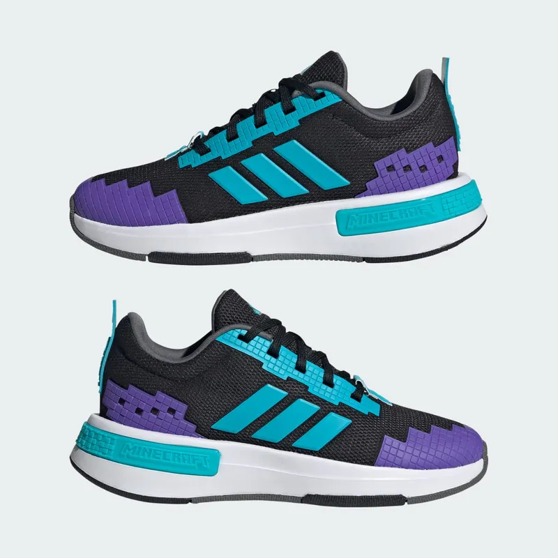Adidas ADIDAS MINECRAFT PRO Shoes JUNIOR Core Black / Lucid Cyan / Cloud White (JR1966)