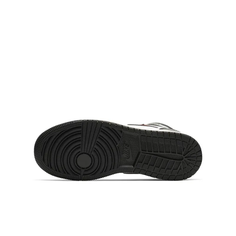 Air Jordan Nike AJ I 1 Retro High Black Gym Red (GS) (2019) (575441-061)