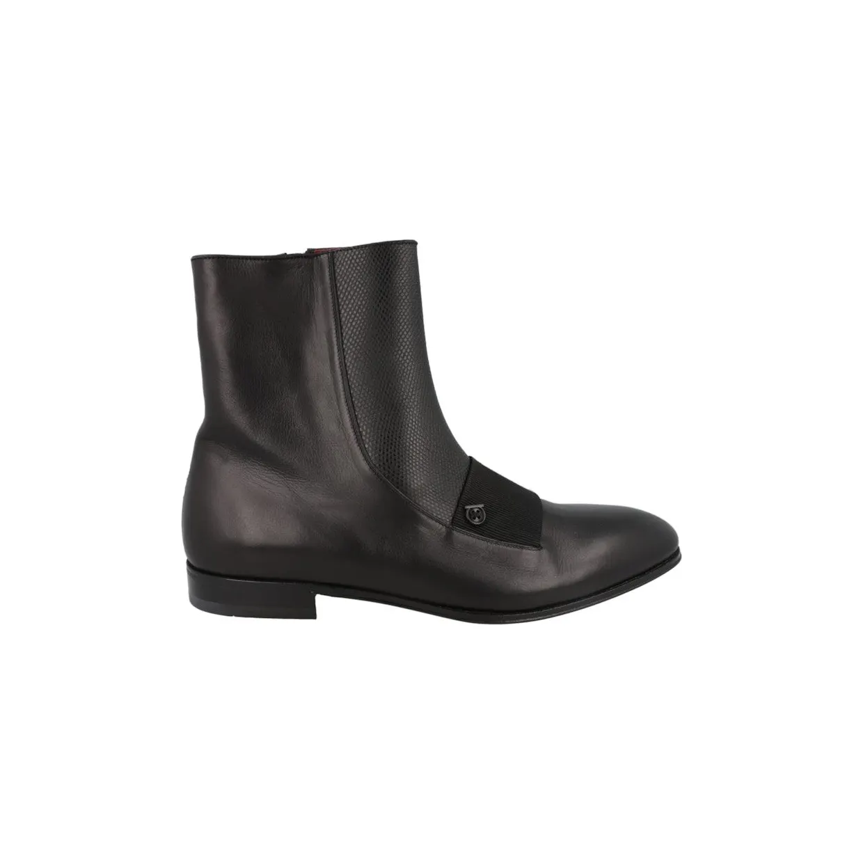 Ferragamo Geminiano Gancini Boots Black (021131-757550-2E)
