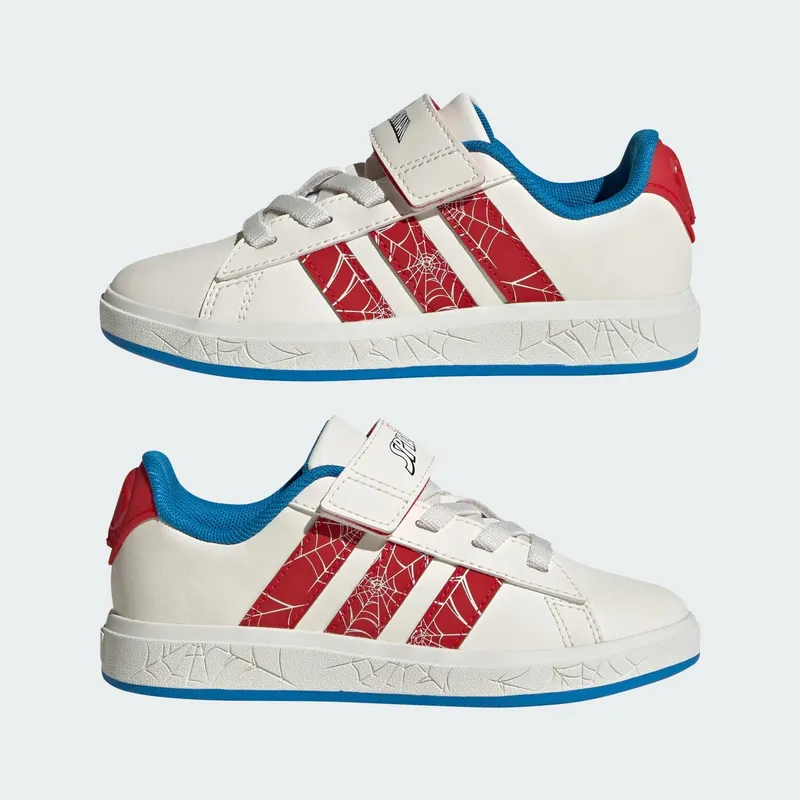 Adidas adidas Marvel Spider-Man Grand Court Kids Cloud White / Pure Ruby / Bright Blue (JS0778)