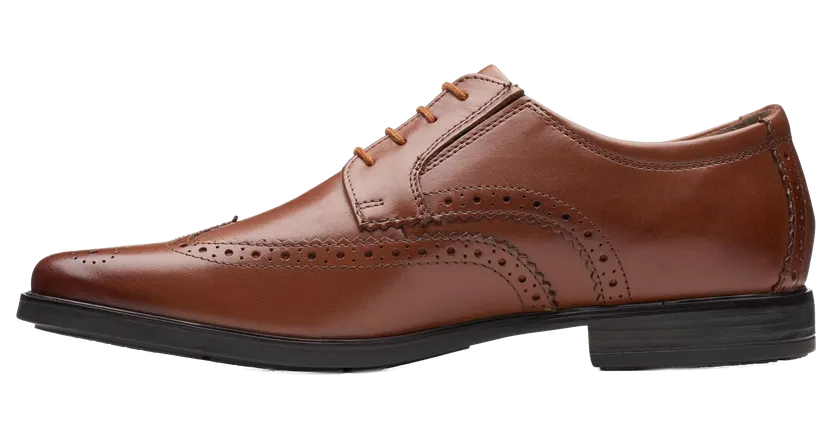 Clarks Howard Wing “Dark Tan Leather” (26161254)