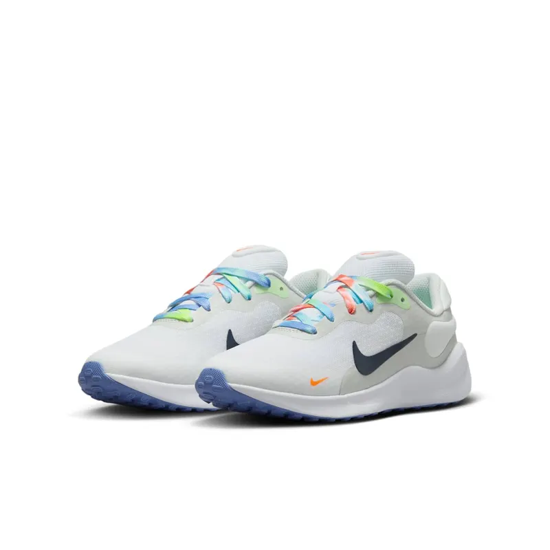 Nike Revolution 7 Next Nature SE White Photon Dust Vapor Green Midnight Navy (FN4991-100)