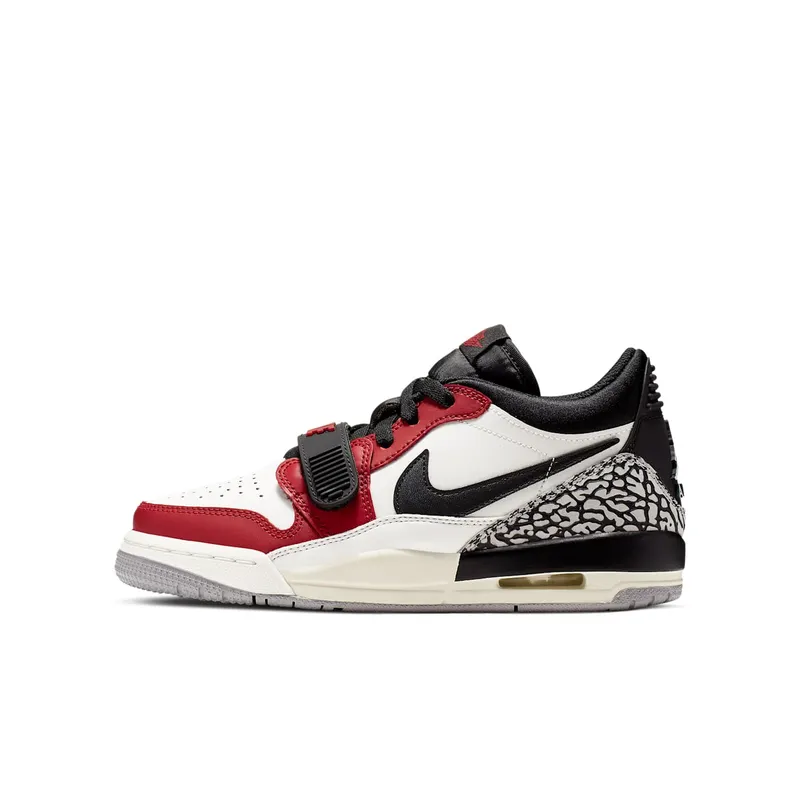 Jordan Legacy 312 Low Chicago (GS) Summit White/Black-Varsity Red-Sail (CD9054-106)