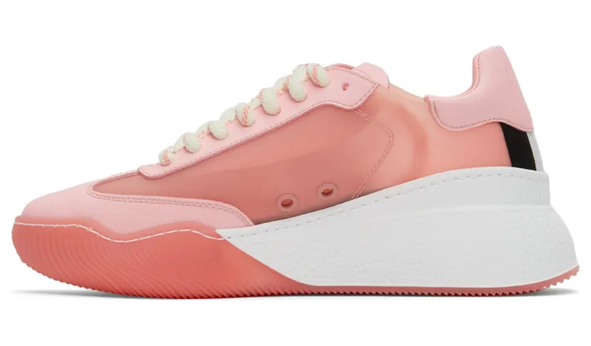 Stella McCartney Pink Glow-In-The-Dark Loop Sneakers (810001E00001) (3)