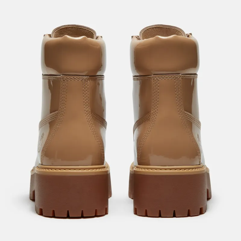 Timberland Stone Street 6″ Waterproof Platform Boot Beige Patent Leather (TB0A2H3C-AKJ)