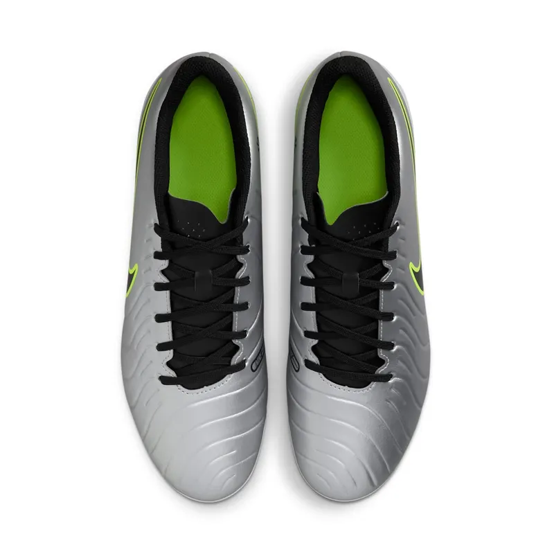 Nike Tiempo Legend 10 Club MG Metallic Silver Volt Black (DV4344-001)