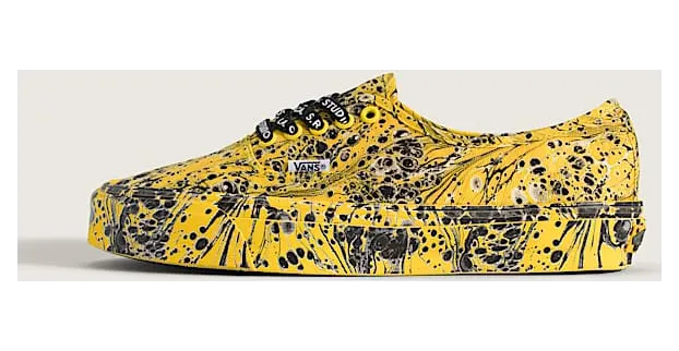 Vans Authentic S.R. Studio LA. CA. Black Yellow (VN000DCNFAS)