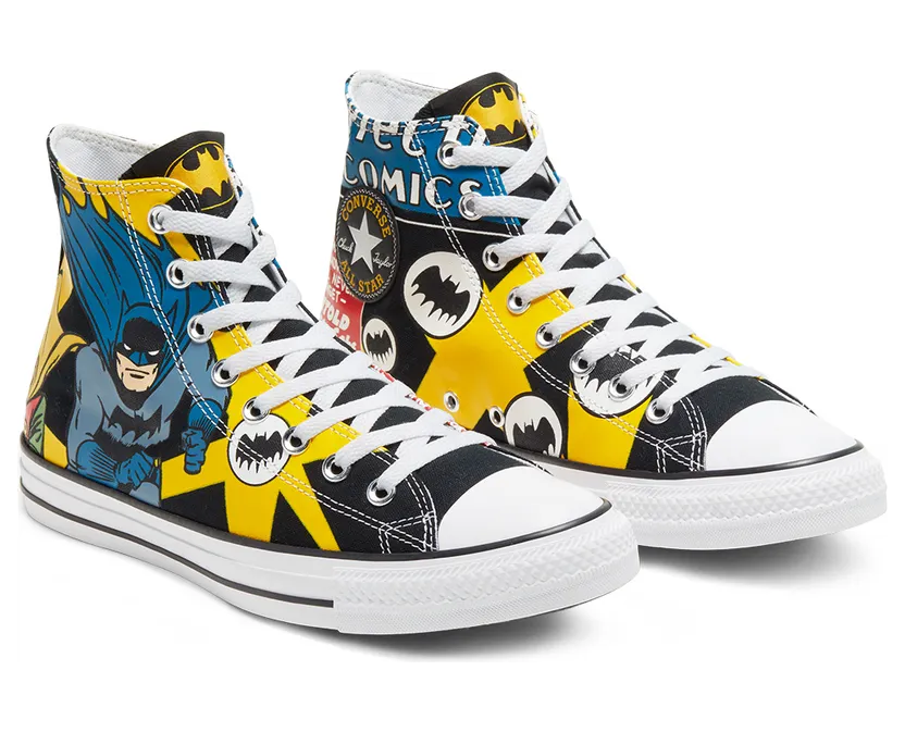 Converse Converse x Batman Chuck Taylor All Star High Top Black/white/lemon Chrome (167304C)