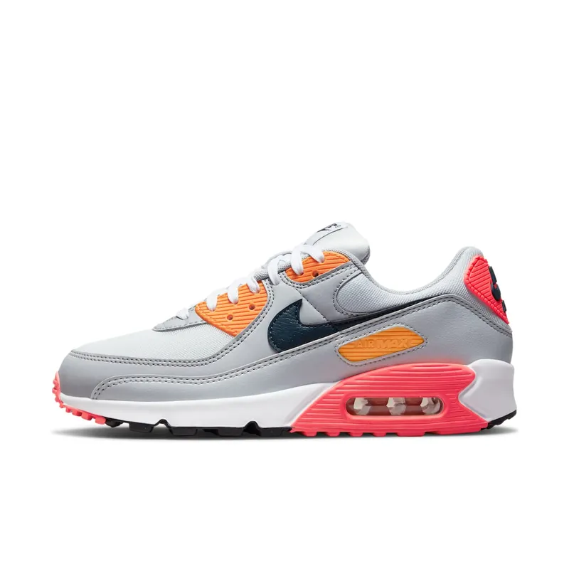 Nike Air Max 90 Grey Crimson Gold (W) (DH5072-001)