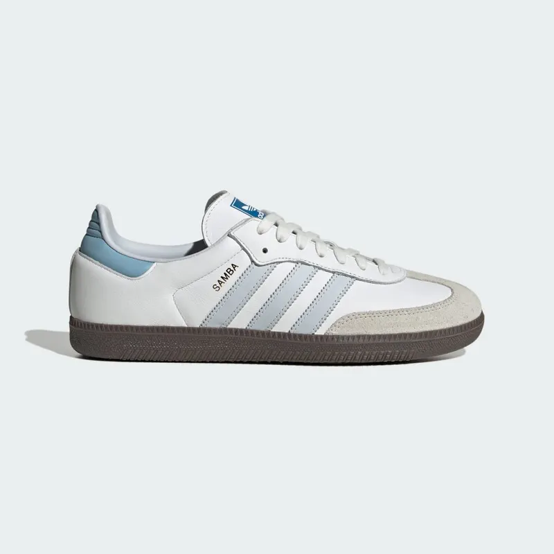 Adidas Samba OG Core White / Halo Blue / Gum (ID2055)