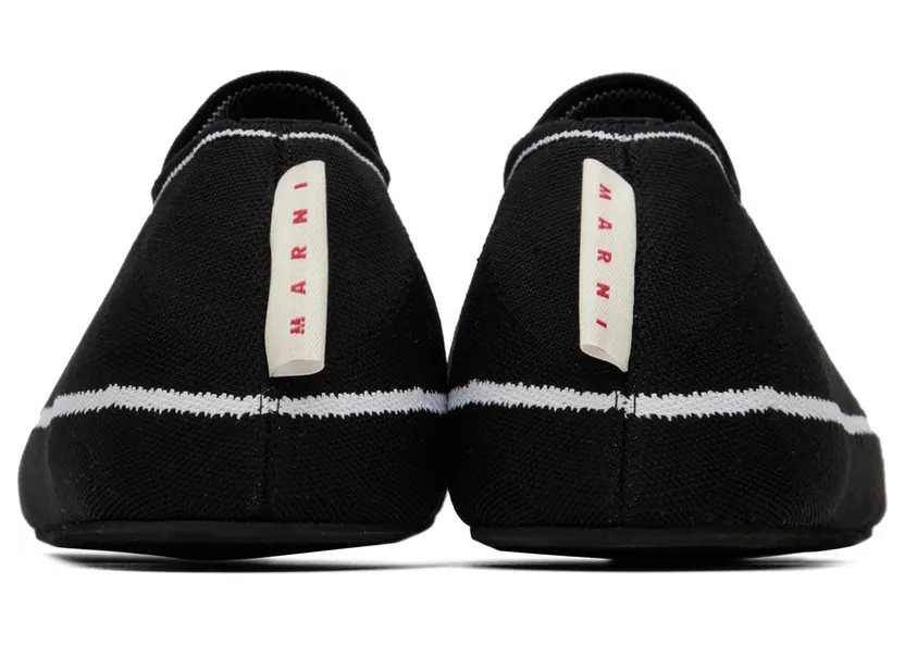 Marni Black Trompe L’œil Sneakers (SNZW012801 P4547) (2)