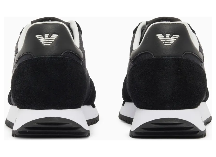 Armani Black And White In Nylon And Suede With Rubber Sole (7X000870-AF28085-MC666) (4)
