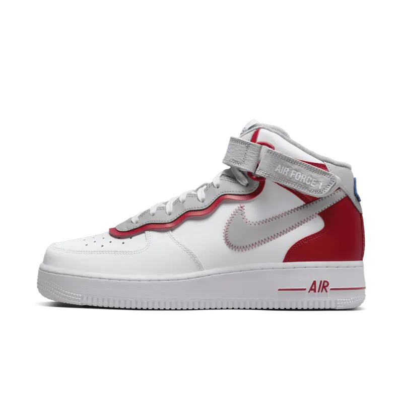 Nike Air Force 1 Mid Athletic Club White Gym Red (DH7451-100)