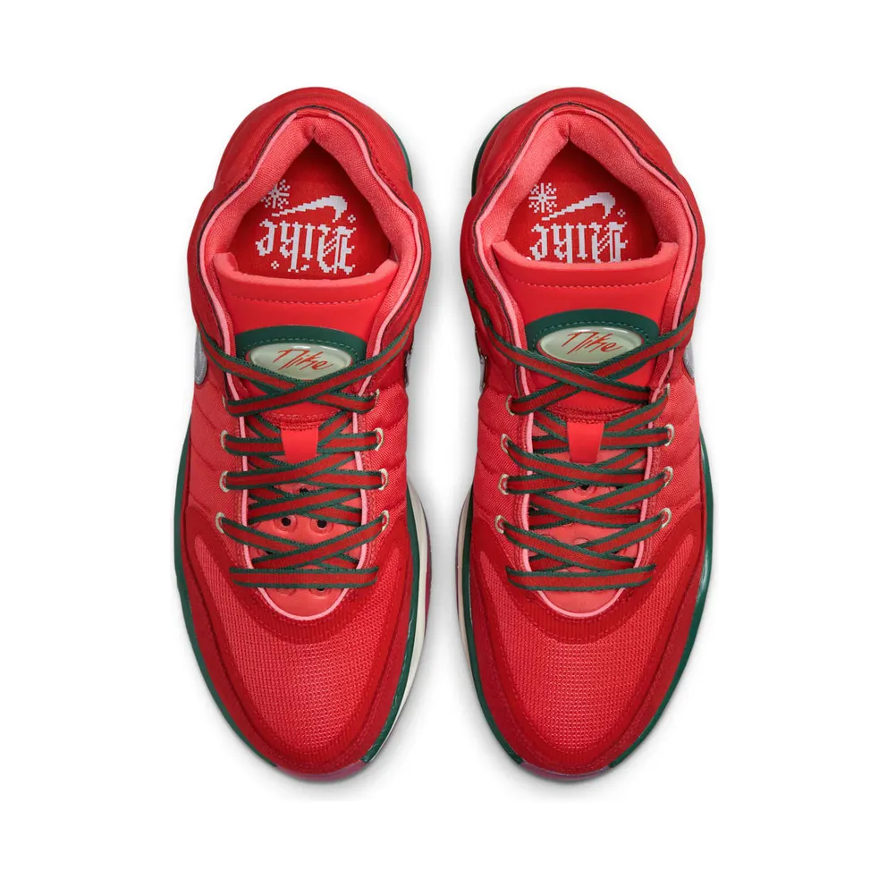 Nike Air Zoom GT Hustle 2 Christmas “Track Red / Mystic Red / Fir / Metallic Silver” (DJ9405-601)