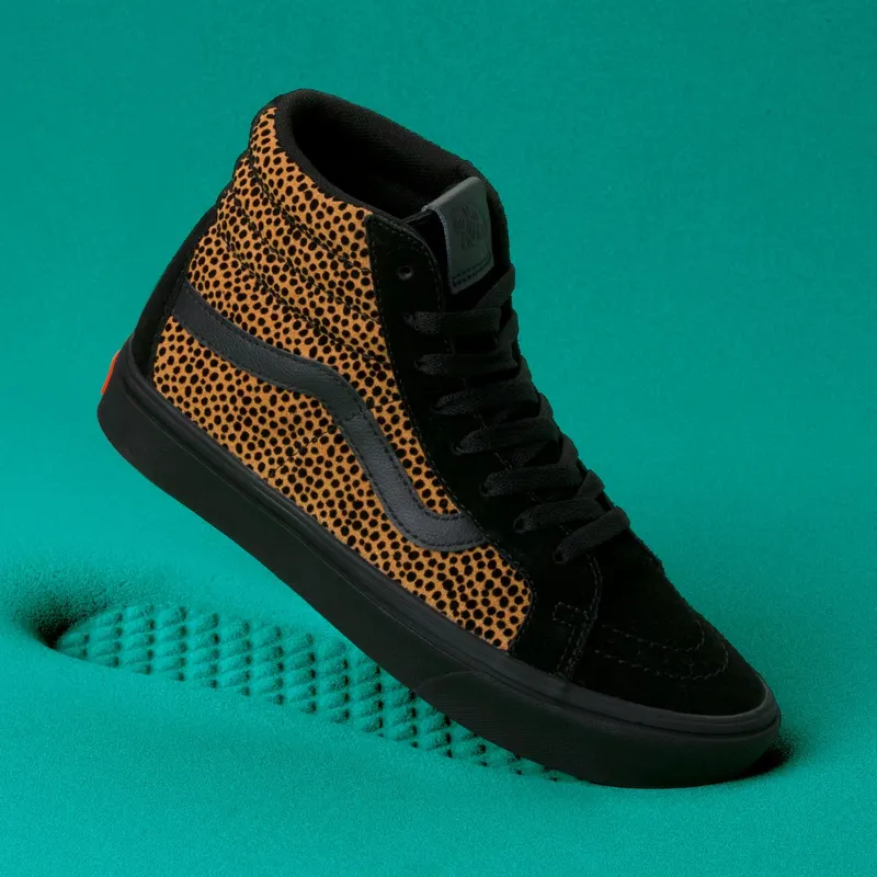 VANS Tiny Cheetah Comfycush Sk8-hi Reissue Schoenen (Zwart)