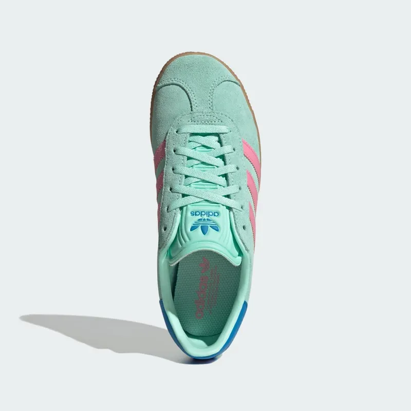 Adidas Gazelle Kids Clear Mint / Bliss Pink / Bright Blue (JP7125)