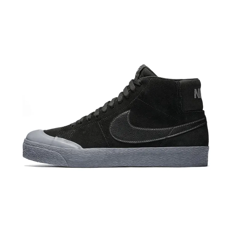 Nike Sb Blazer Zoom Mid Black/Black/Metallic Pewter (876872-006)