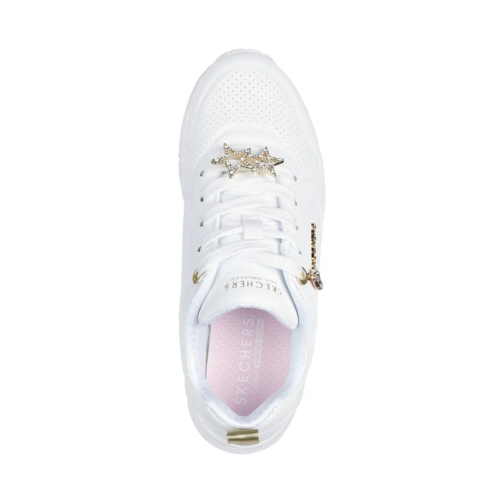 Skechers UNO Gen1 – Trendy Jewels Sneaker White/Gold