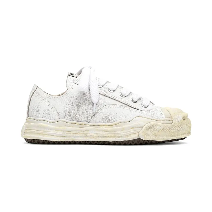 Maison Mihara Yasuhiro Hank OG Sole Shrink Leather Low White (A16FW734-WHT)