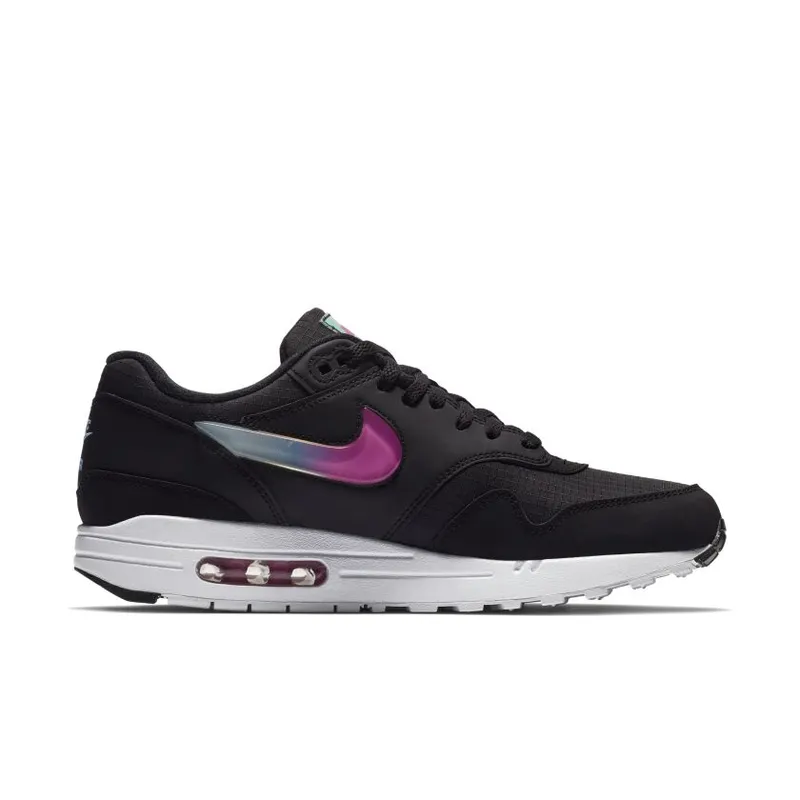 Nike Air Max 1 Jelly Jewel Black Black/Active Fuchsia-Blue Gaze (AO1021-003)