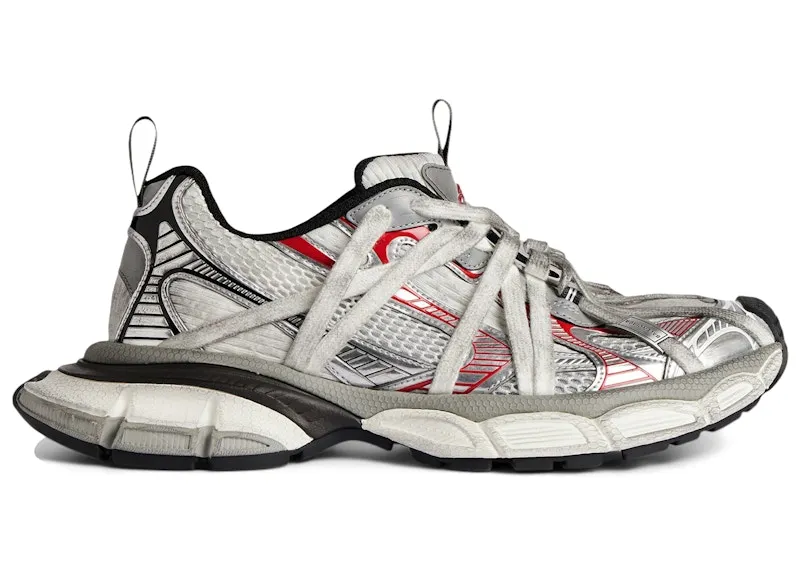 Balenciaga 3XL Extreme Lace Grey Silver Red Black (825601 W3XCH 1161)