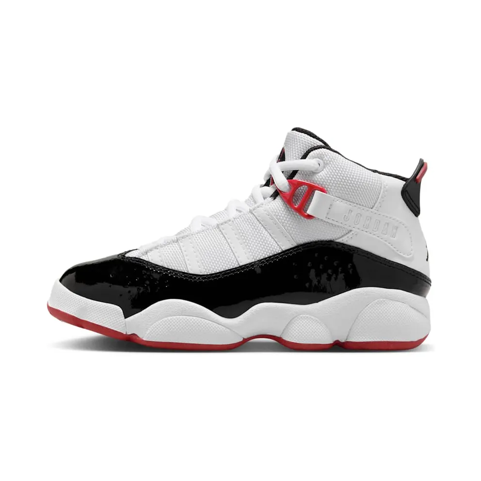 Jordan 6 Rings White Varsity Red Black (323432-164)