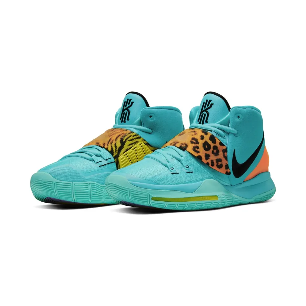 Nike Kyrie 6 Oracle Aqua Oracle Aqua/Black-Opti Yellow-Total Orange (BQ4630-300)