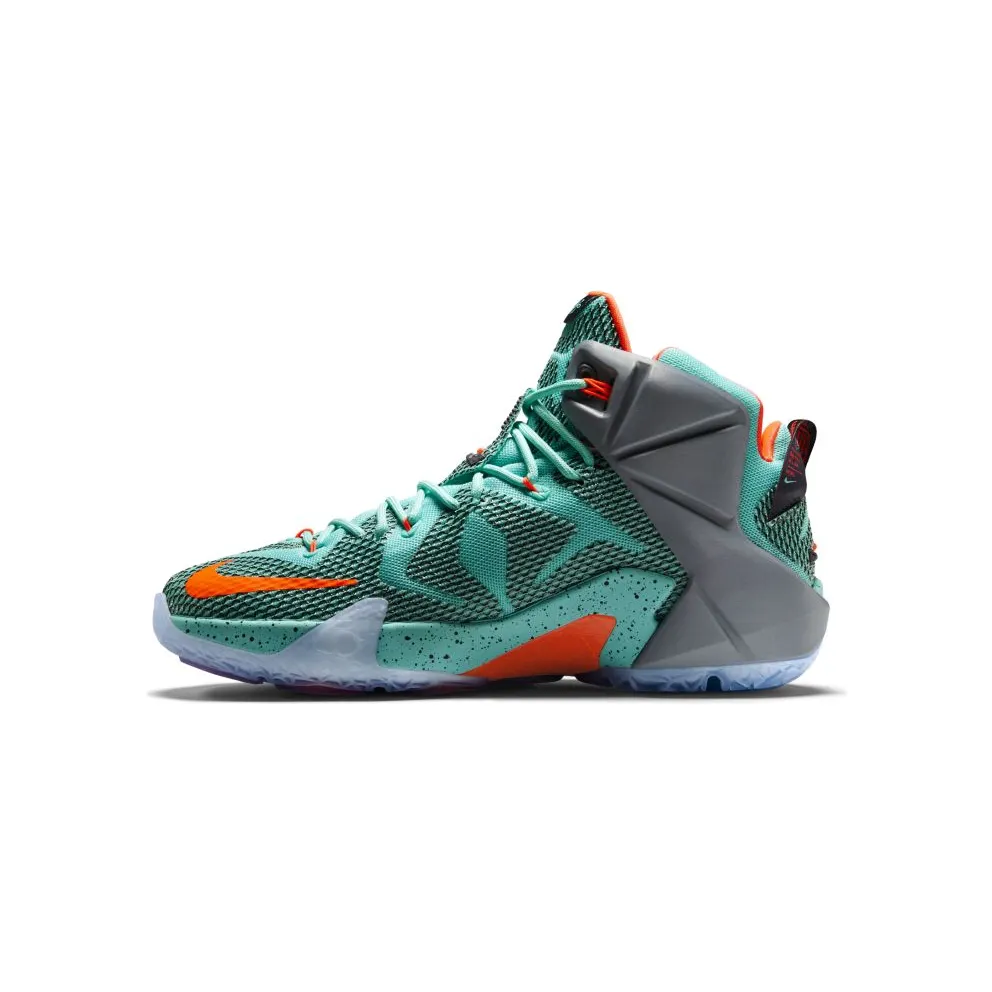 Nike LeBron 12 NSRL Hyper Turquoise/Black-Metallic Cool Grey-Hyper Crimson (684593-301)