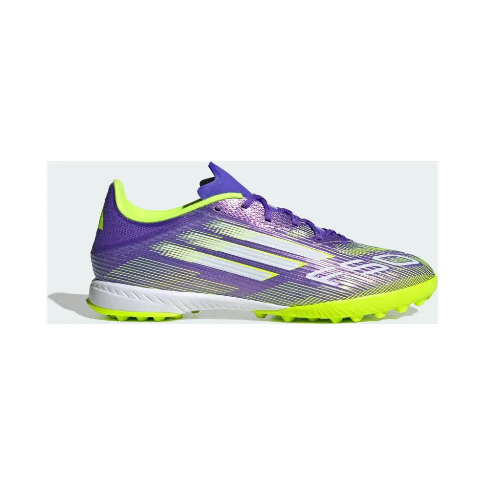adidas F50 League TF Purple Rush Cloud White Lucid Lemon (JH7724)