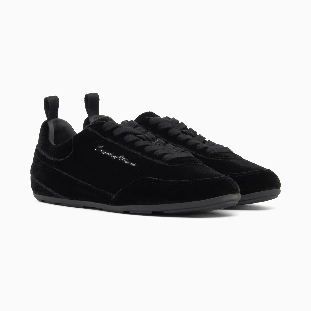 Armani Low-Top Sneakers With An Embroidered Side Logo (EW005078-AF14380-UC001) (2)