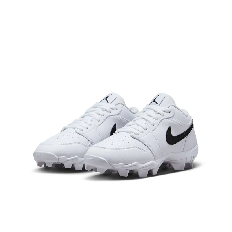 Air Jordan 1 Mid TD Cleat GS “White / Black” (HF6885-100)