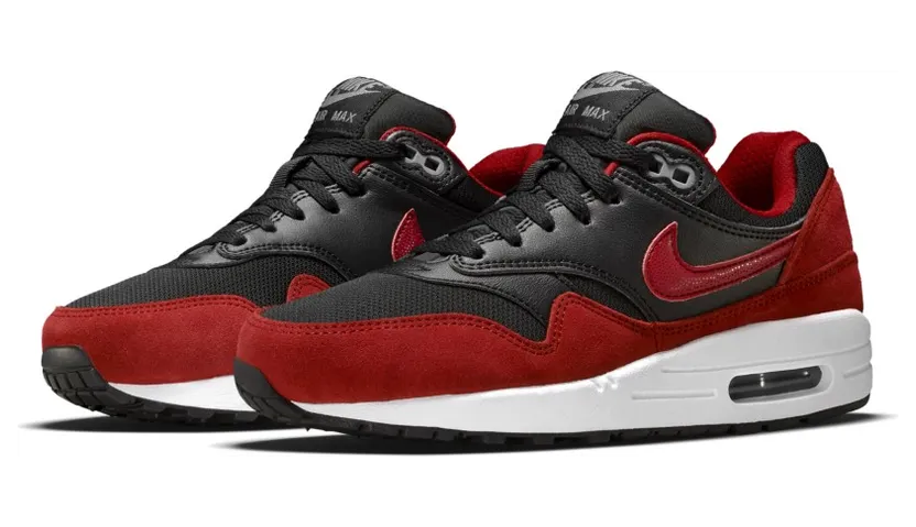 Nike Air Max 1 Black Gym Red (555766-048)