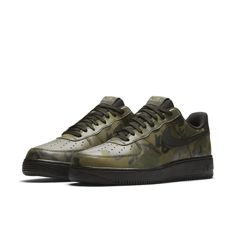 Nike Air Force 1 Low Reflective Woodland Camo Medium Olive/Black (718152-203)