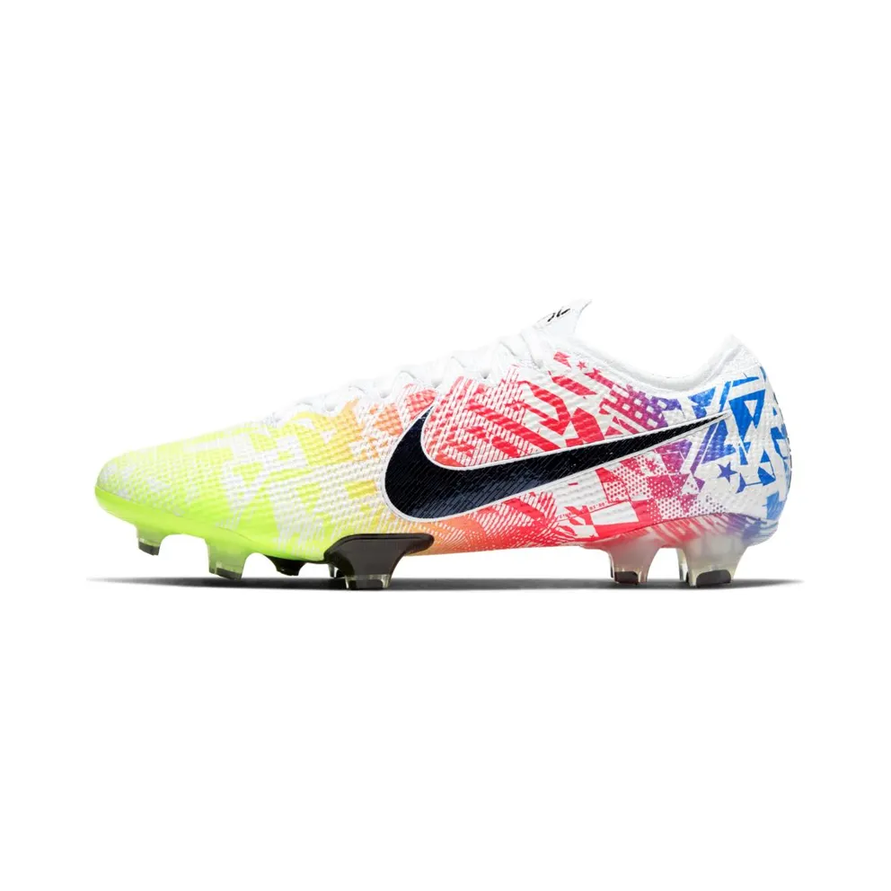 Nike Mercurial Vapor 13 Elite Neymar Jr FG Jogo Prismatico White/Racer Blue-Volt-Black (AT7898-104)
