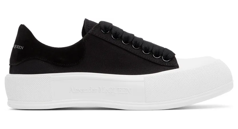 Alexander McQueen Deck Lace Plimsoll Sneakers (654593W4MV7)