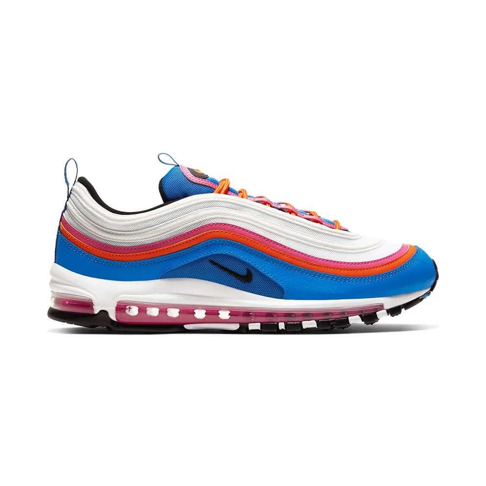 Nike Air Max 97 White Fuchsia Orange Blue White/Black-Active Fuchsia-Magma Orange (CW6992-100)