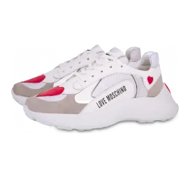 Moschino Sneaker Aus Mesh Und Spaltleder (POLJA15186G1BIO290B)