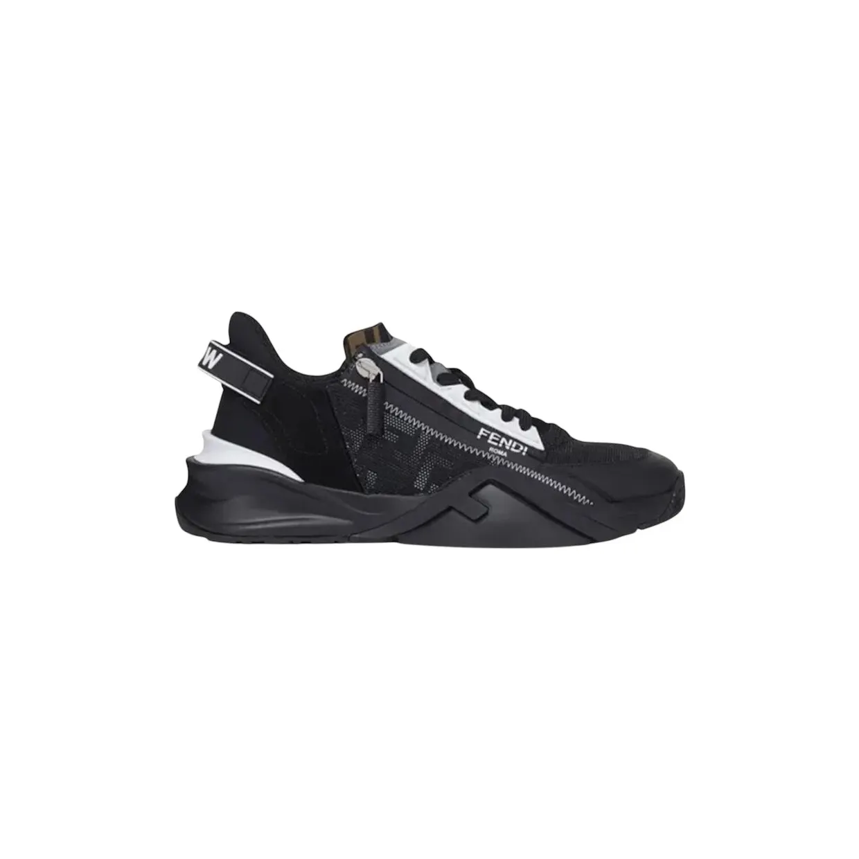 Fendi Flow Slip On Black White (7E1392AD78F1ED8)
