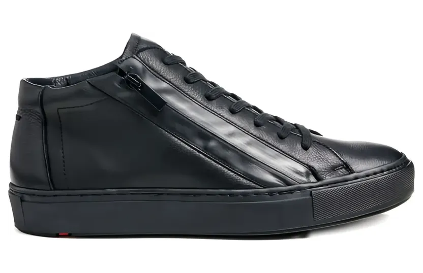 Lloyd Anthony High-Top-Sneakers mit Reißverschluss “Black” (2361100)