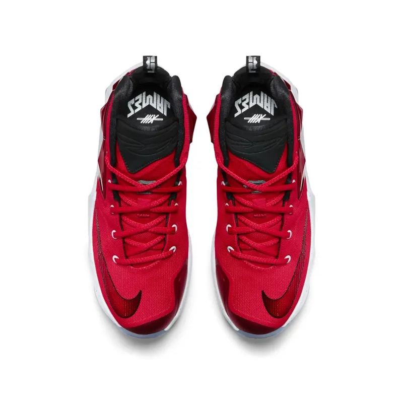 Nike LeBron 13 Away (GS) University Red/White-Black-Laser Orange (808709-610)