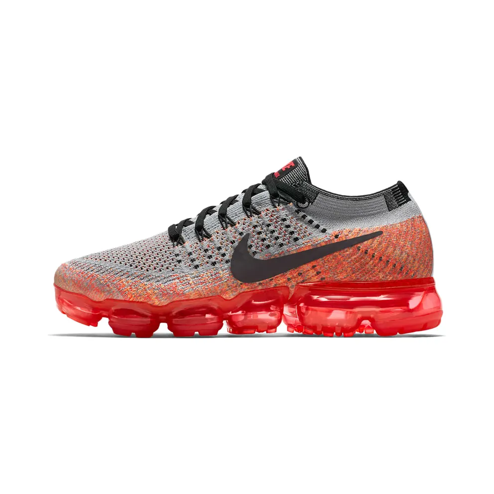 Nike Air VaporMax Wolf Grey Bright Crimson (W)