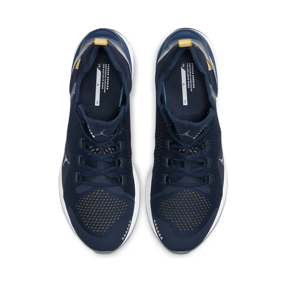 Jordan React Havoc Michigan College Navy/Metallic Silver-White-Amarillo (CJ6748-407)