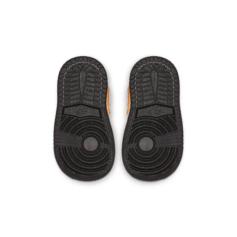 Jordan 1 Mid Shattered Backboard (TD) Black/Starfish-Starfish-White (640735-058)