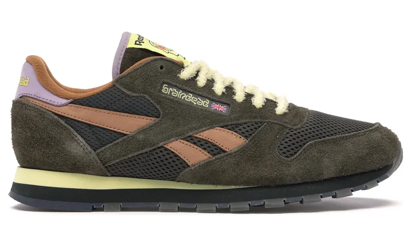 Reebok Classic Leather Brain Dead MOSS/SOFT CAMEL/FILTERED YELLOW (Other Brands Reebok)