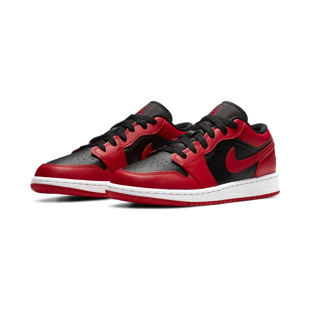 Jordan 1 Low Reverse Bred (GS) Gym Red/Black-Gym Red-White (553560-606)