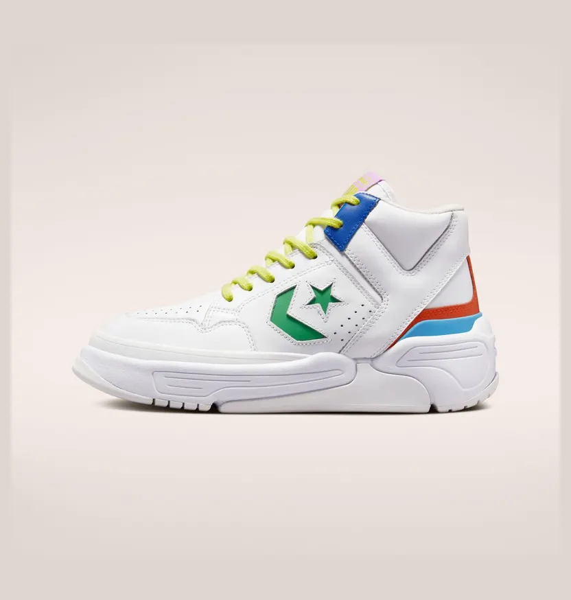 Converse Weapon CX Vegas Lights Wit/game Royal/groen/oranje (A02523C)